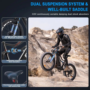 FREESKY Swifthorse X - 6e 1000 w Mountain Ebike 4 Fat Tire Electric Fat Tire Mountain eBike - Mountain eBike - eBike Super Shop