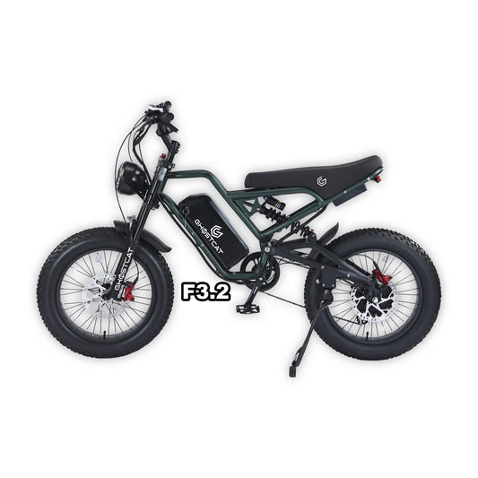 eMOTO GHOSTCAT F3.2 - Army Green - Escondido eBike Super Shop eBike Store in North County San Diego