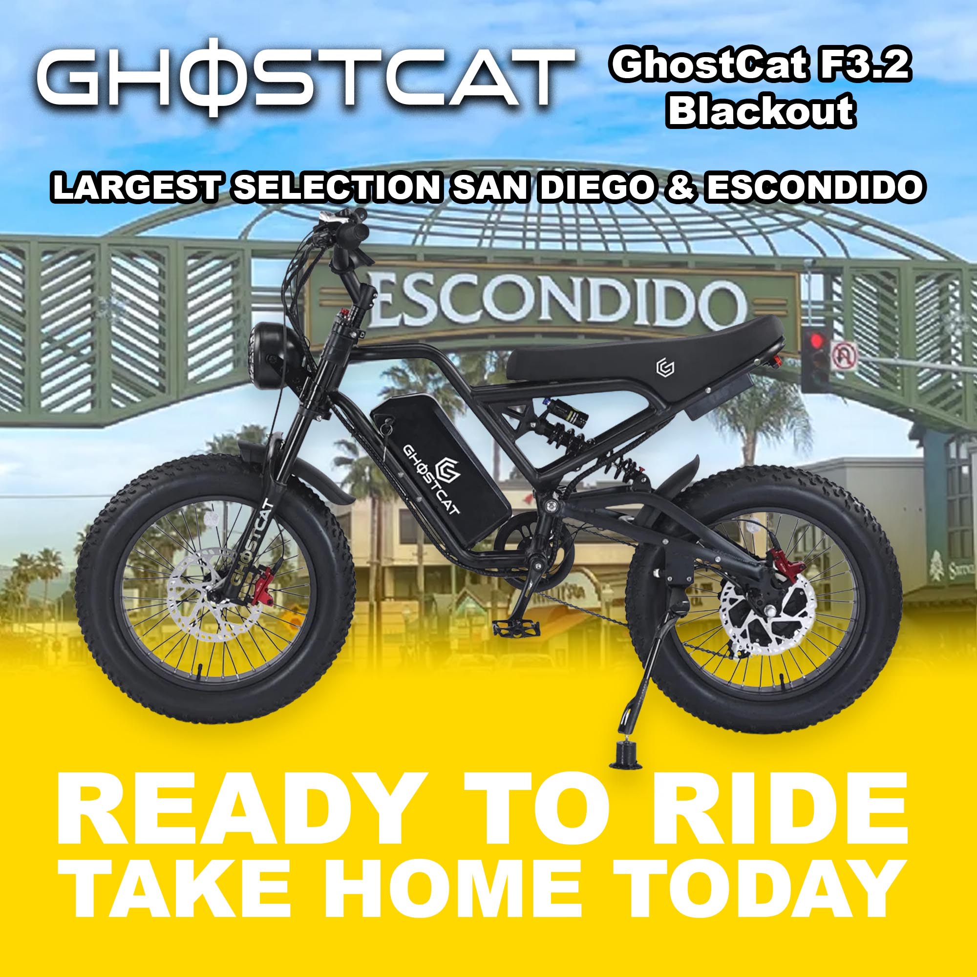 eMOTO GHOSTCAT F3.2 - Blackout - Ready to Ride