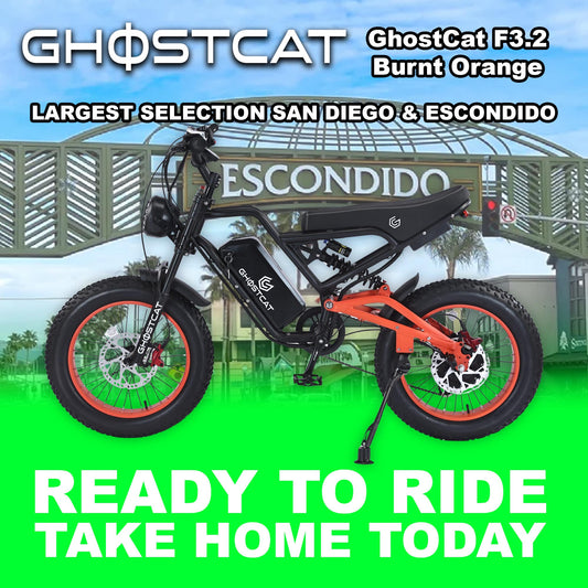 eMOTO GHOSTCAT F3.2 - Burnt Orange - Ready to Ride