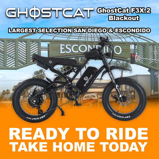 eMOTO GHOSTCAT F3X.2 Pro - Blackout - Ready to Ride
