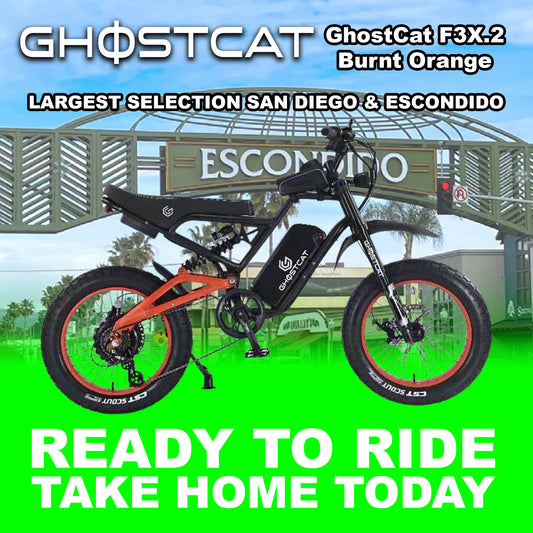 eMOTO GHOSTCAT F3X.2 Pro - Burnt Orange - Ready To Ride