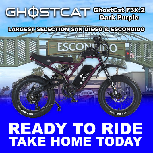 eMOTO GHOSTCAT F3X.2 Pro - Dark Purple - Ready to Ride