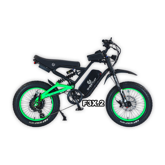 eMOTO GHOSTCAT F3X.2 Pro - Neon Green - Ready to Ride