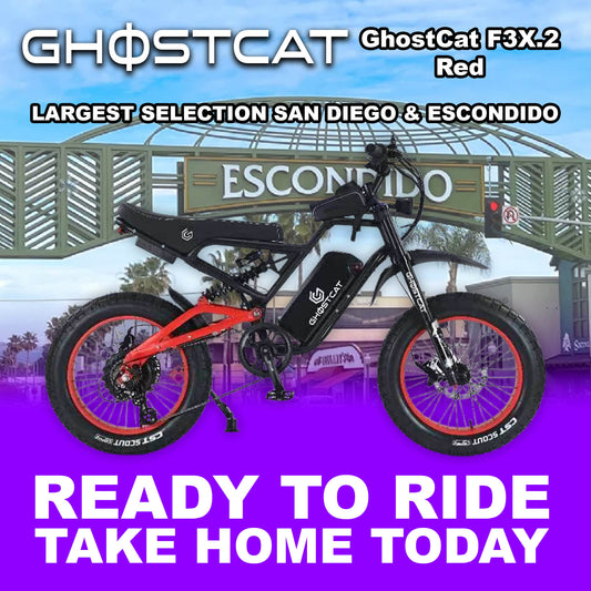 eMOTO GHOSTCAT F3X.2 Pro - Red - Ready to Ride