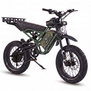 GhostCat F4X Hunter's Edition Full Bundle Army Green with Army Camo battery decal and rear rack