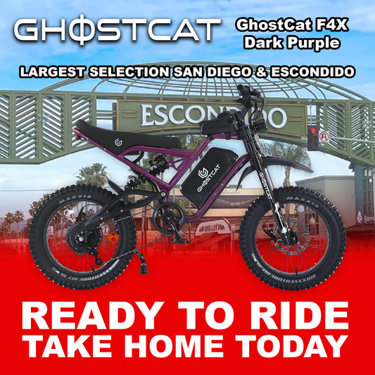 eMOTO GHOSTCAT F4X Pro - Dark Purple - Ready to Ride