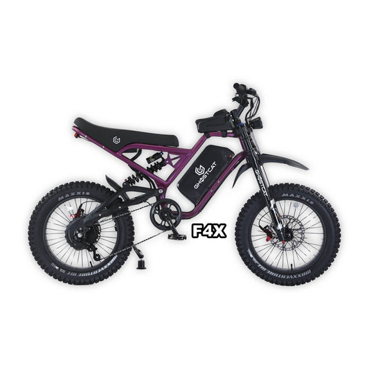 eMOTO GHOSTCAT F4X Pro - Dark Purple - Ready to Ride