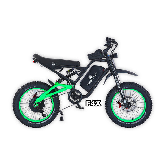 eMOTO GhostCat F4X Pro - Neon Green - Ready to Ride