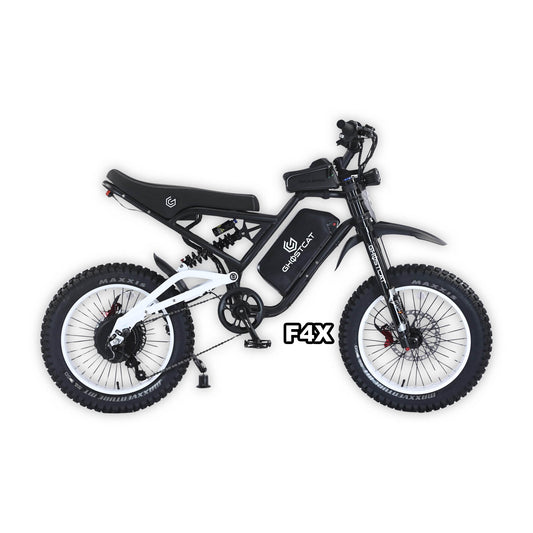 eMOTO GHOSTCAT F4X Pro - White - Ready to Ride