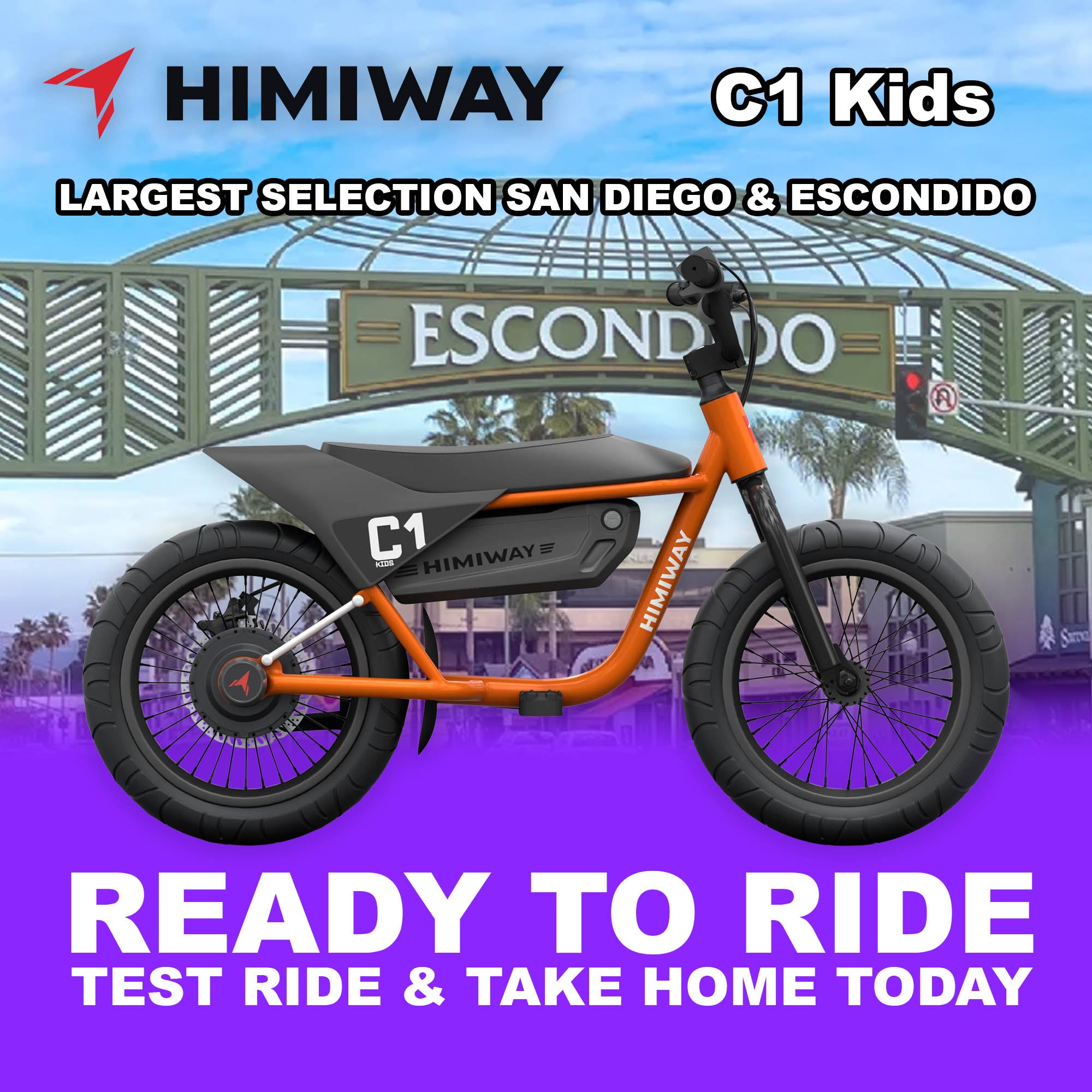 eBike Himiway C1 - Orange - Ready to Ride