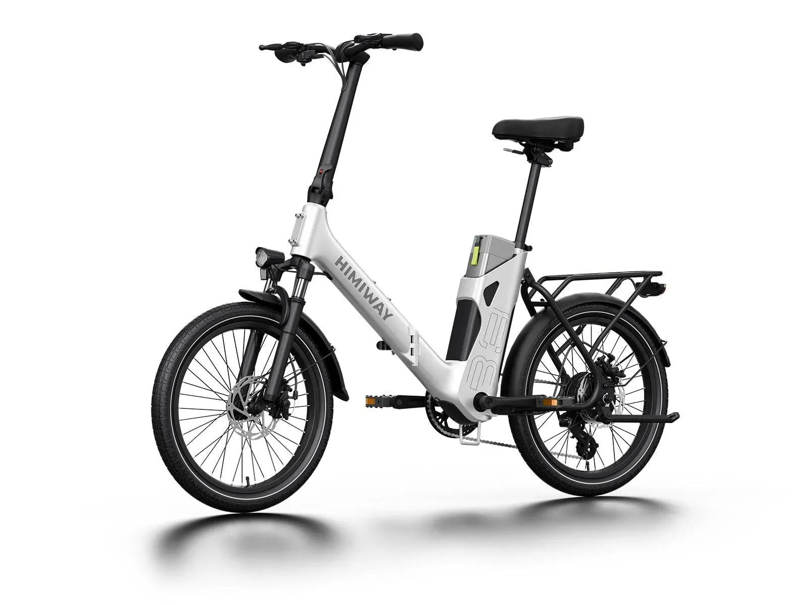 HIMIWAY B3 / Foldable Electric Commuter Bike - Folding Step Thru - HIMIW|B3 / |White eBike Super Shop