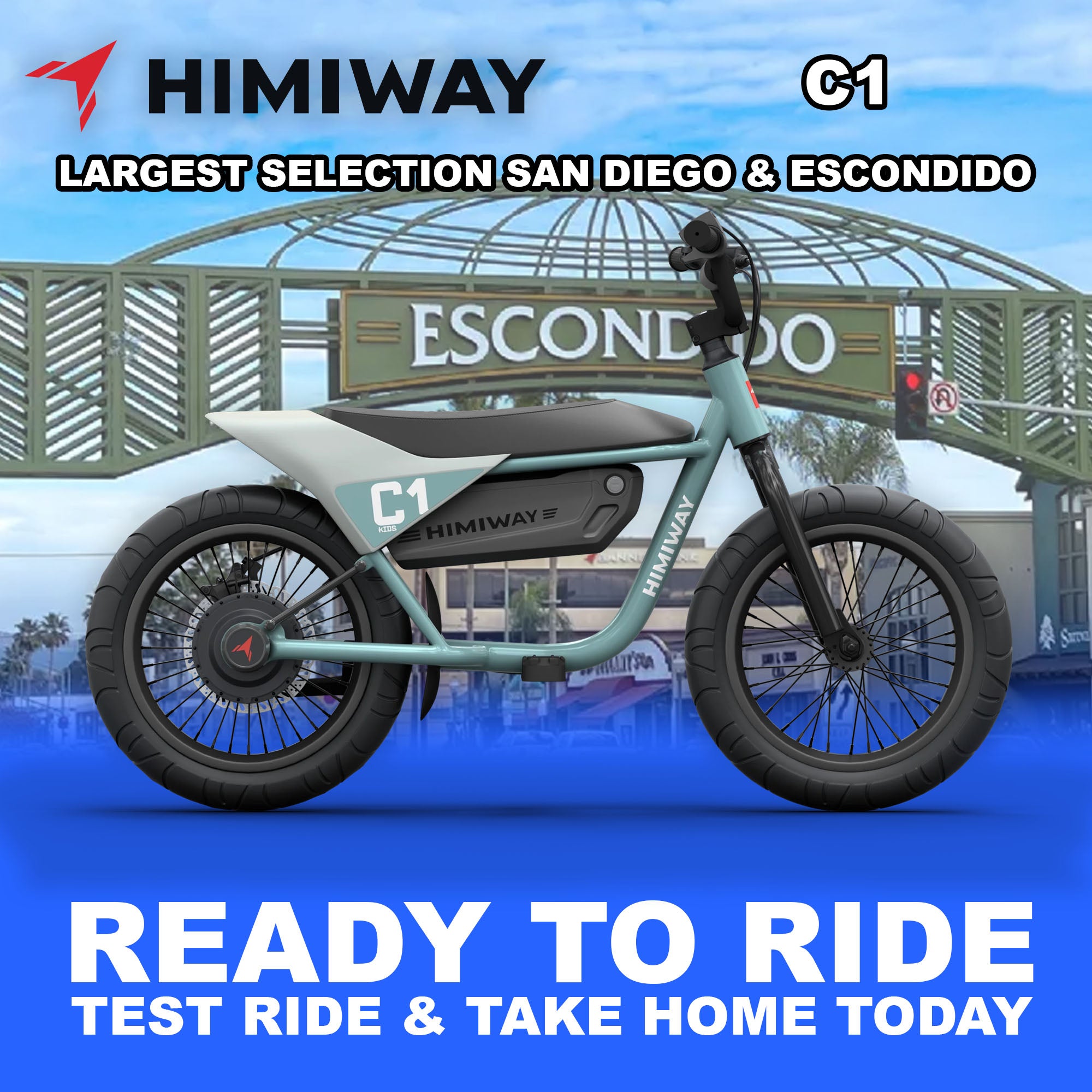 eBike Himiway C1 - Bluish Gray - Ready to Ride