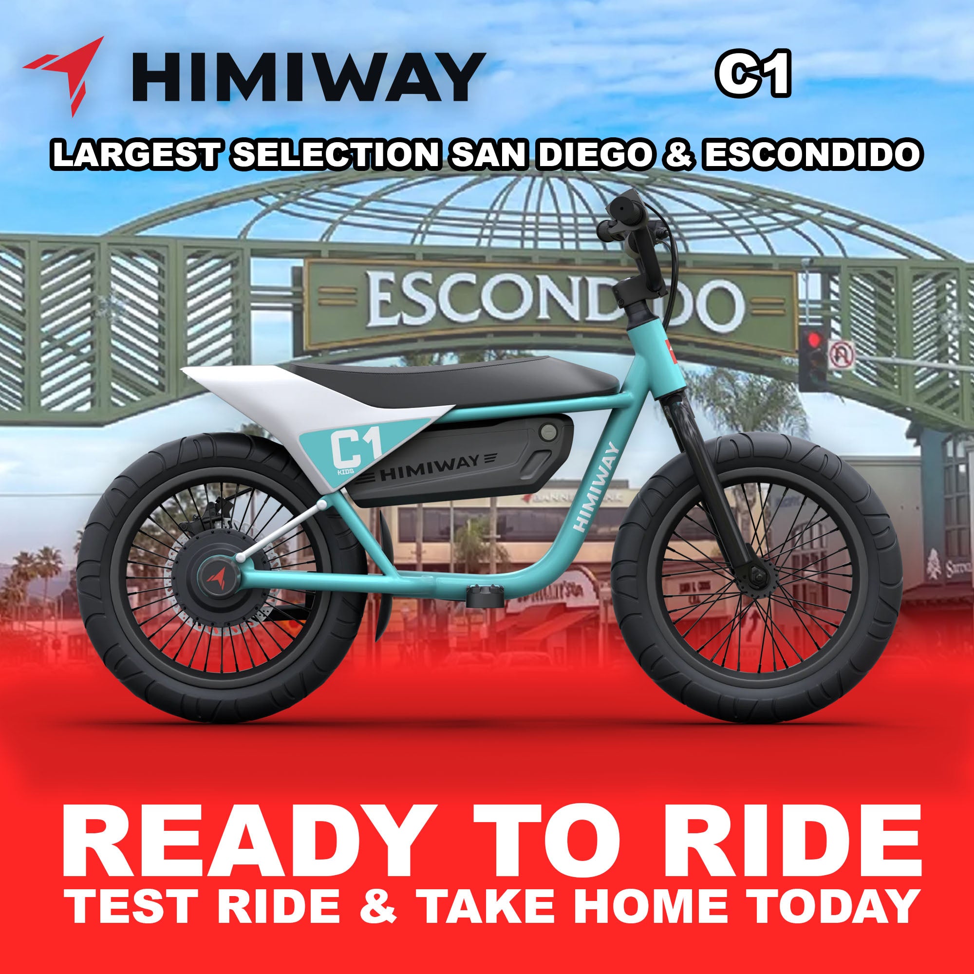 eBike Himiway C1 - Cyan - Ready to Ride
