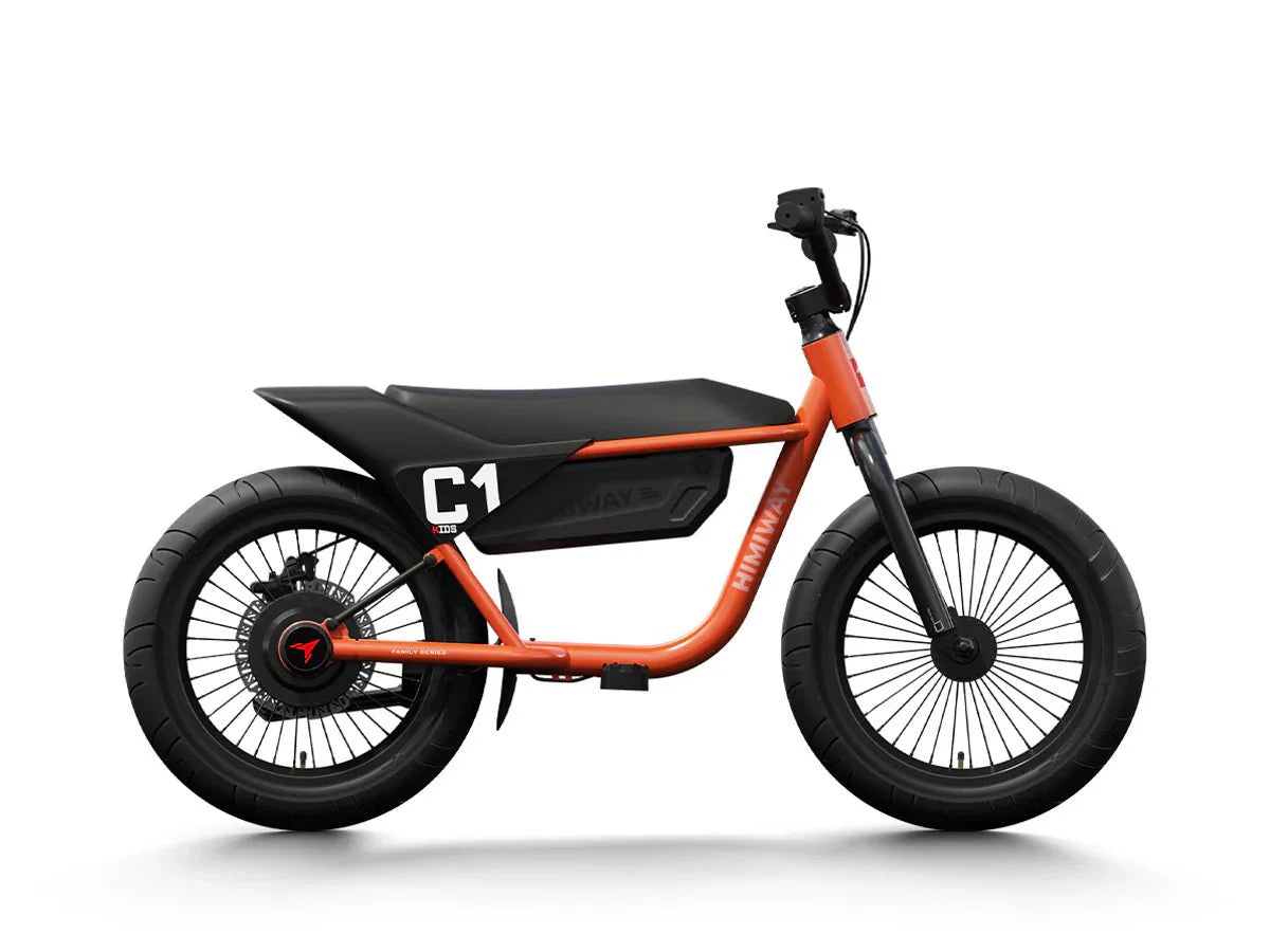HIMIWAY C1 Kids E - Bike 350 w Step Over Ebike 16x3 Fat Electric Mini Fat Tire eBike - Moto Style - eBike Super Shop