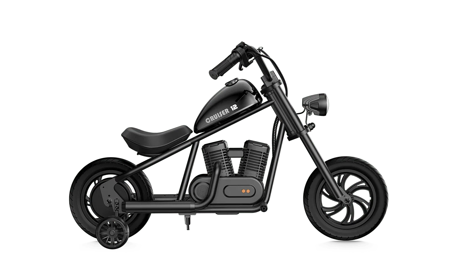 HYPER GOGO Cruiser 12 Electric Kids Mini Motorcycle eBike - 21.9v 160 w - Youth eMotorcycle - HYPER|BLACK|2245 eBike Super Shop