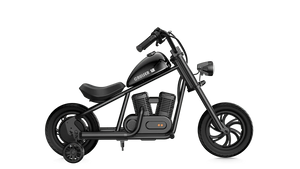 HYPER GOGO Cruiser 12 Electric Kids Mini Motorcycle eBike - 21.9v 160 w - Youth eMotorcycle - HYPER|BLACK|2245 eBike Super Shop