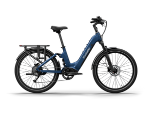 Himiway A7 eBike in Midnight Blue, side view, displayed against a plain background