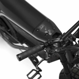 Super73 MZFT eBike in Titanium Ore color, side view, showcasing frame design and tires