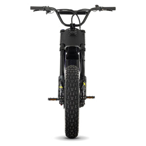 Juiced Scrambler full suspension electric bike with single battery in Grape Juice color, side view
