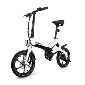 JUPITER Electric Folding eBike Discovery X5 - Folding Step Over 350 w Electric Micro eBike - Folding Ebike - JUPIT|WHITE|1848 eBike Super Shop