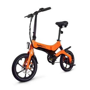 JUPITER Electric Folding eBike Discovery X5 - Folding Step Over 350 w Electric Micro eBike - Folding Ebike - JUPIT|ORANG|1850 eBike Super Shop