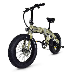 JUPITER Folding Fat Tire eBike Defiant - Folding Step Over 750 w Electric Folding eBike - Folding Ebike - JUPIT|CAMOU|1838 eBike Super Shop