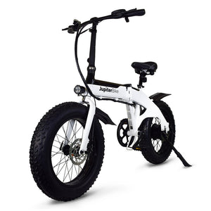 JUPITER Folding Fat Tire eBike Defiant - Folding Step Over 750 w Electric Folding eBike - Folding Ebike - JUPIT|WHITE|1837 eBike Super Shop