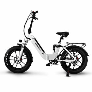 JUPITER Folding Fat Tire eBike Defiant ST - Folding Step Thru 750 w Electric Folding eBike - Folding Ebike - JUPIT|BLACK|1843 eBike Super Shop