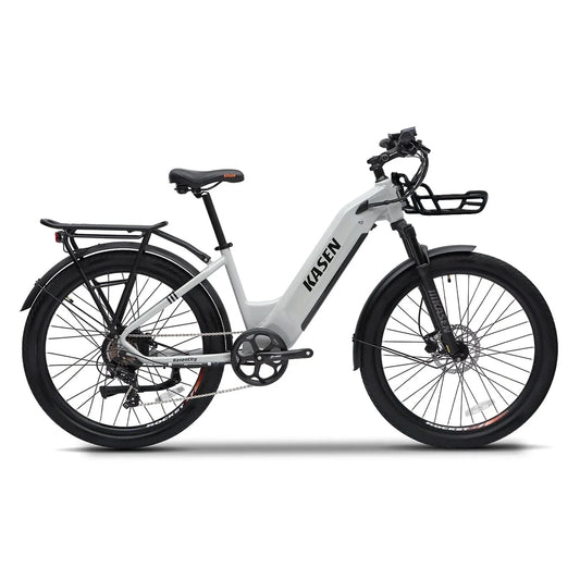 KASEN City 2.0 500 w Step Thru Ebike 27.5X2.4 Urban Electric Urban eBike - Urban eBike - KASEN|URBAN|GREY15AH|0233 eBike Super Shop