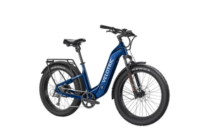 Velotric Nomad 2 eBike in Midnight Blue, Step-Thru frame, side view