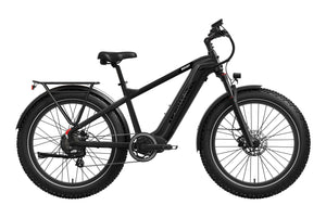 Mokwheel Basalt 2.0 Step Over eBike in Phantom Black, side view, product image