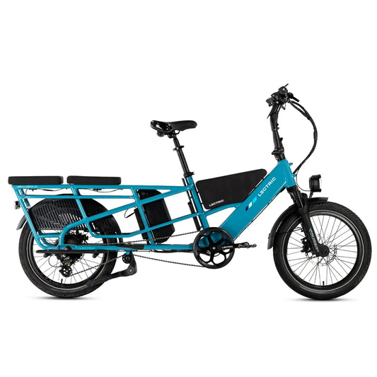 LECTRIC XPedition Cargo 750 w - Fat Tire Electric Cargo eBike - Cargo eBike - LECTR|BLUE|1755 eBike Super Shop