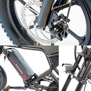 MACFOX M19 Electric e - Moto Style eBike - Step Over 250 w Electric Mini Fat Tire eBike - Moto Style Bike - Macfox - M19 - eBike - Black - Box eBike Super Shop