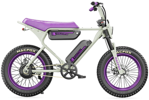 MACFOX X1S x Bs.zay Electric e - Moto Style eBike - Step Over 500 w Electric Mini Fat Tire eBike - Moto Style Bike - MACFO|DUAL|2343 eBike Super Shop