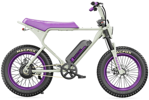 MACFOX X1S x Bs.zay Electric e - Moto Style eBike - Step Over 500 w Electric Mini Fat Tire eBike - Moto Style Bike - MACFO|SINGL|2342 eBike Super Shop