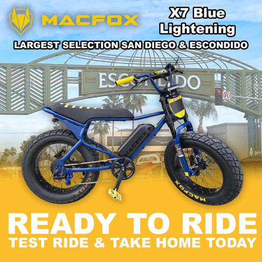 eBike Macfox X7 - Blue Lightening - Ready to Ride