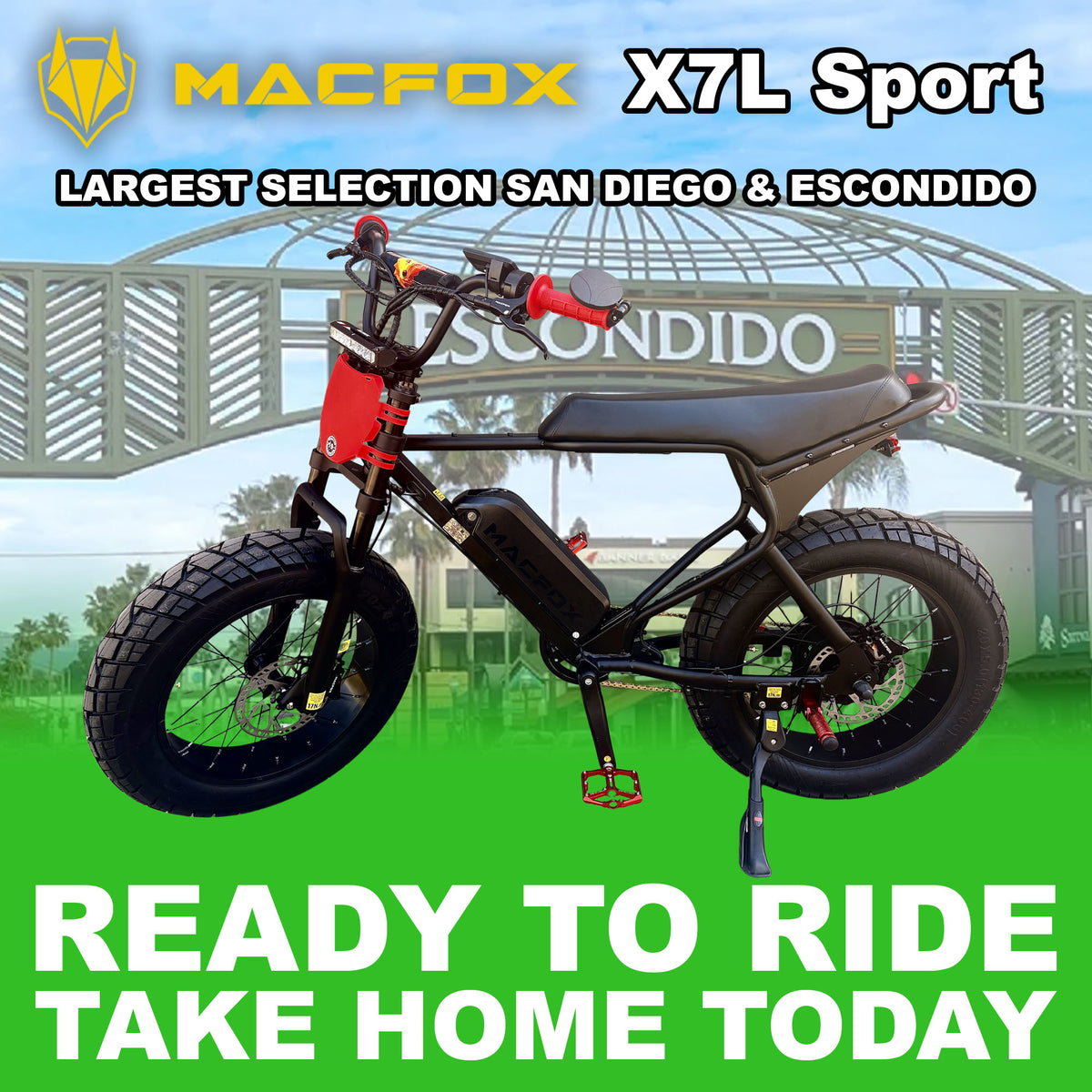 eBike Macfox X7L - Red Baja GT - Ready to Ride