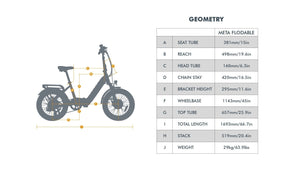 META20 1.0 - Electric Bicycle - META20-ST-WT eBike Super Shop