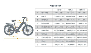 META24 1.0 - Electric Bicycle - META24-ST-DR eBike Super Shop