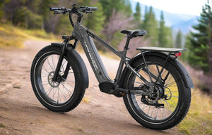 MOKWHEEL Basalt 750 w Step Over Ebike 26x4 Fat Tire Fat Tire Electric Beach Cruiser eBike - Fat Tire eBike - MOKWH|FATT|CAMO|0121 eBike Super Shop