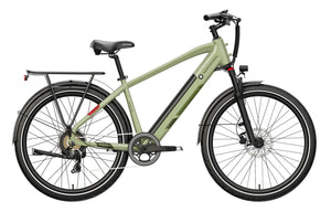 MOKWHEEL Mesa Light 2.0 350 w Step Over Ebike 27.5x2.4 Urban Electric Commuter Bike - Road eBike - MOKWH|GREEN|1536 eBike Super Shop