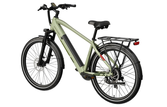 MOKWHEEL Mesa Light 2.0 350 w Step Over Ebike 27.5x2.4 Urban Electric Commuter Bike - Road eBike - MOKWH|WHITE|1535 eBike Super Shop