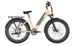 MOKWHEEL Mesa Plus ST 750 w Step Thru Ebike 26x4 Fat Tire Fat Tire Electric Beach Cruiser eBike - Fat Tire Cruiser eBike - eBike Super Shop
