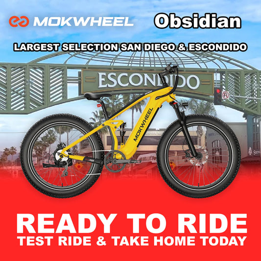 eBike Mokwheel Obsidian - Yellow & Black - Ready to Ride