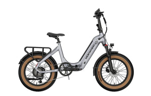 MOKWHEEL Slate 500 w Step Thru Ebike 20x3 Road Electric Folding eBike - Folding Ebike - MOKWH|FOLDI|GREY|0136 eBike Super Shop