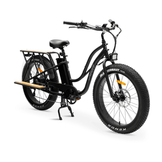 MURF Alpha Cargo Fat Tire Electric Cargo Beach Cruiser eBike - 52v 750 w Electric Cargo eBike - Cargo eBike - MURF|BLACK|2305 eBike Super Shop