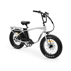 MURF Electric Urban eBike Higgs - 52v 750 w Fat Tire Electric Beach Cruiser eBike - Fat Tire Cruiser eBike - MURF| Higgs SILVE|2292 eBike Super Shop