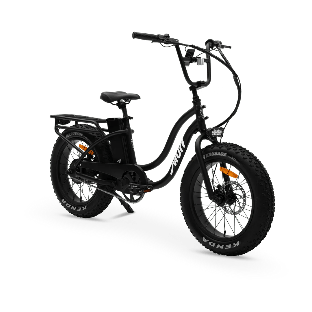 MURF Electric Urban eBike Higgs Step - Thru - 52v 750 w Fat Tire Electric Beach Cruiser eBike - Fat Tire Cruiser eBike - MURF|BLACK|2286 eBike Super Shop