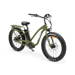 MURF Fat Tire Electric Beach Cruiser eBike Alpha ST - 52v 750 w Electric Beach Cruiser eBike - Fat Tire Cruiser eBike - MURF|BLACK|2293 eBike Super Shop